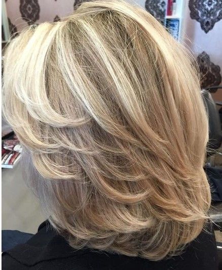 feathered haircuts for medium length hair