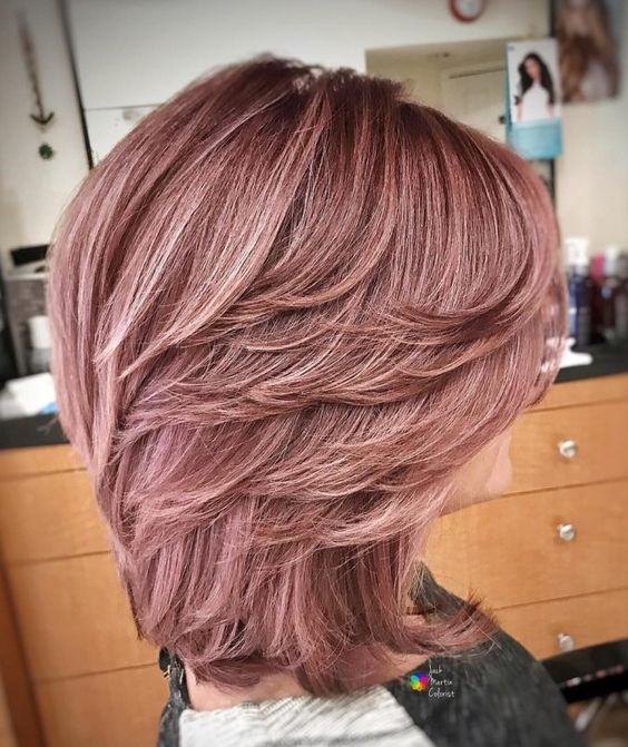 feathered haircuts for medium length hair