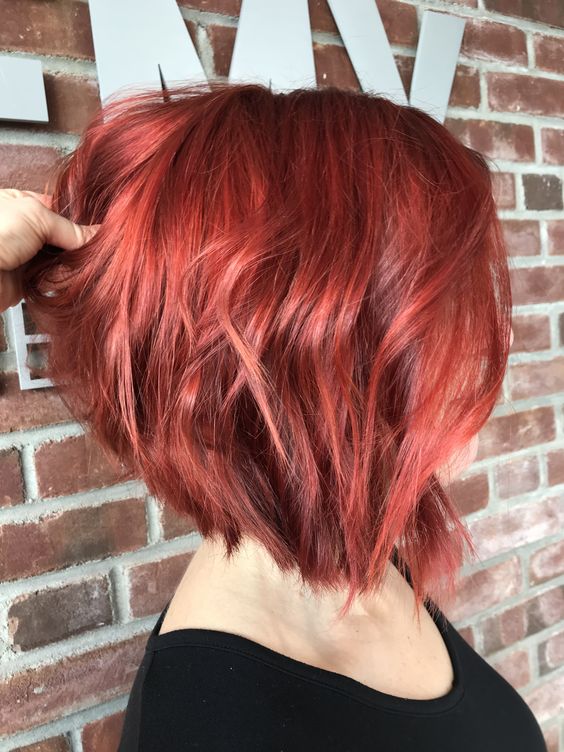 red short hair ideas