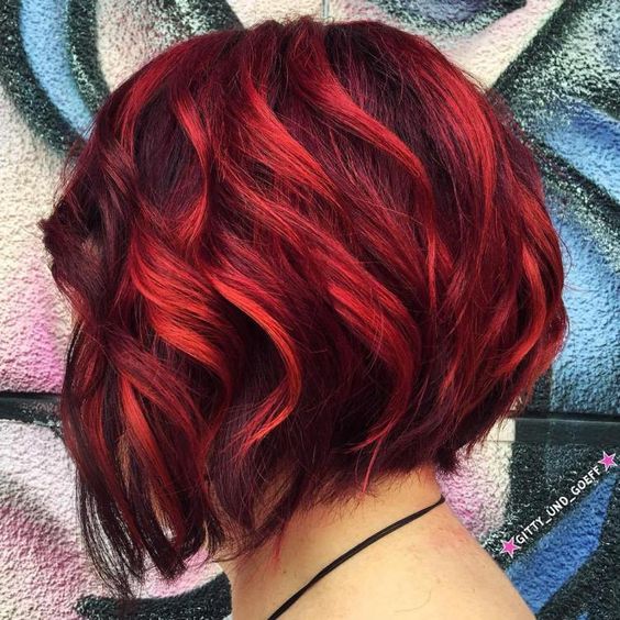 red short hair ideas