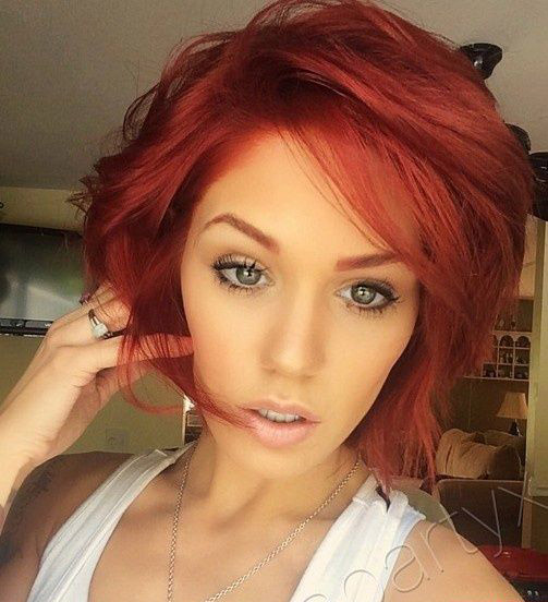 red short hair ideas
