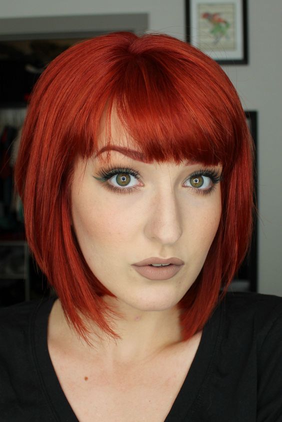 red short hair ideas