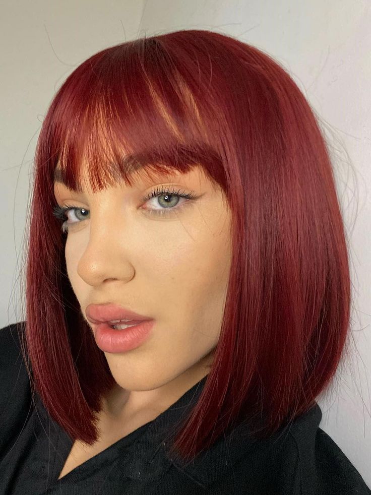 red short hair ideas