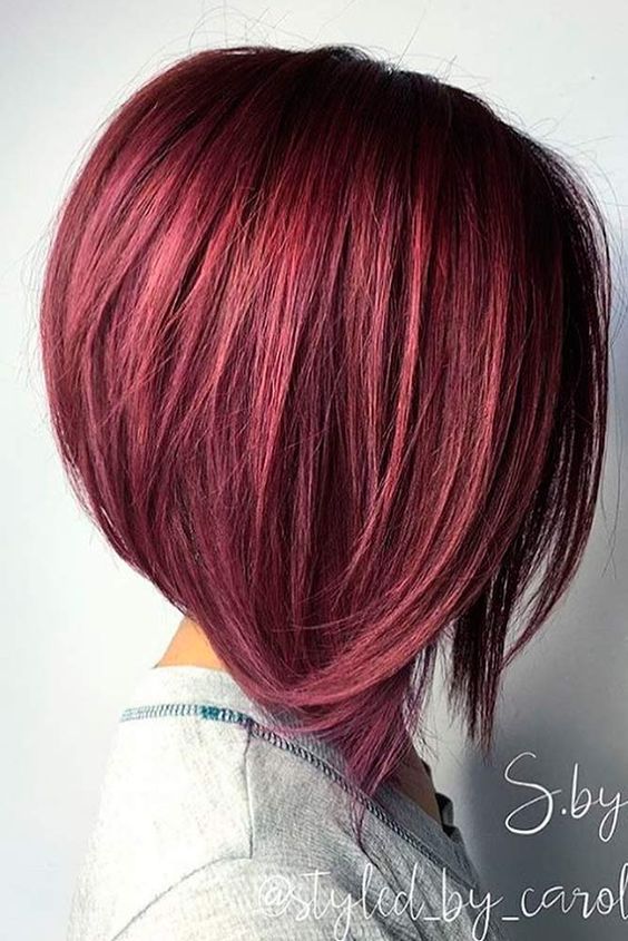 red short hair ideas