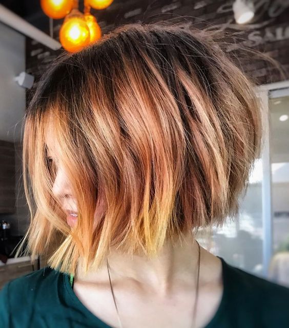 hair colors for short cuts