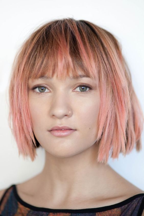 hair colors for short cuts