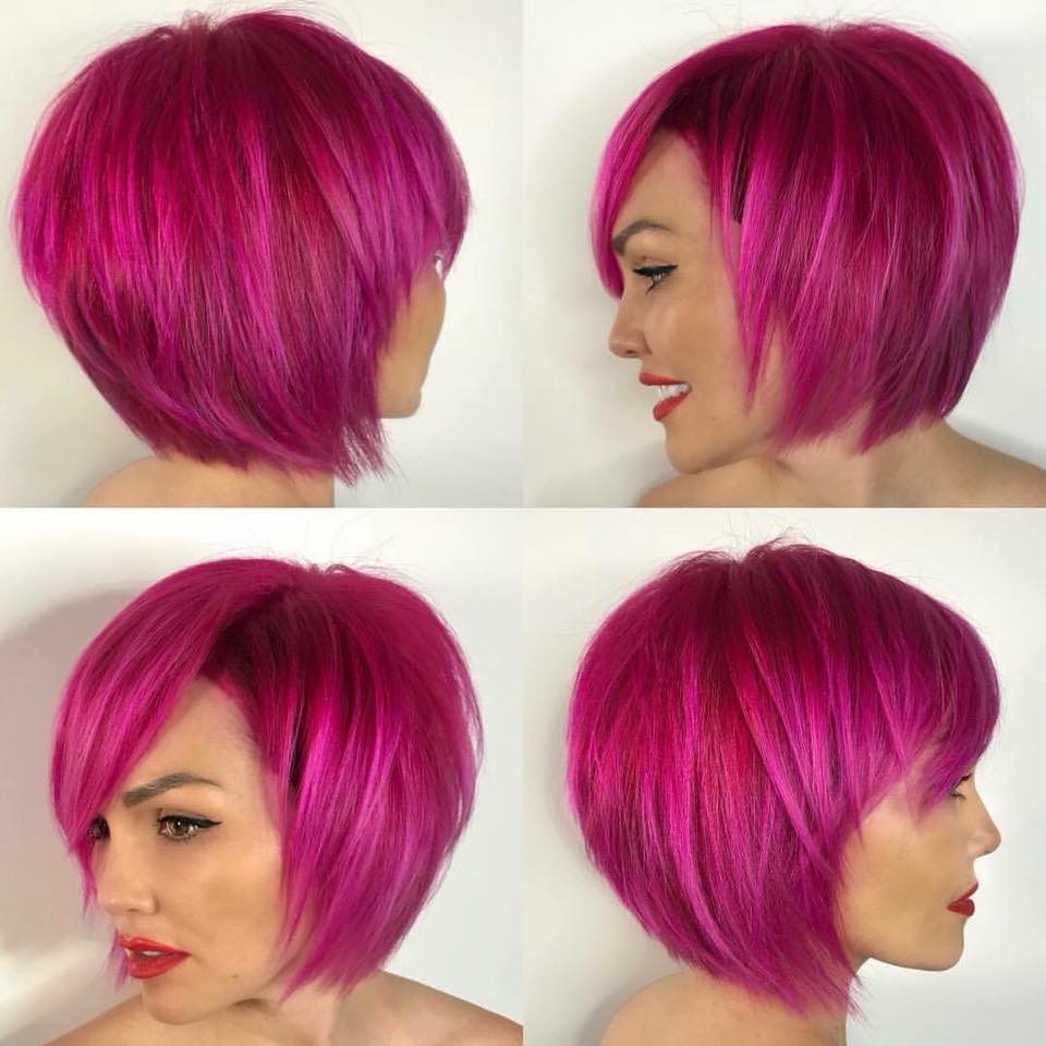 hair colors for short cuts