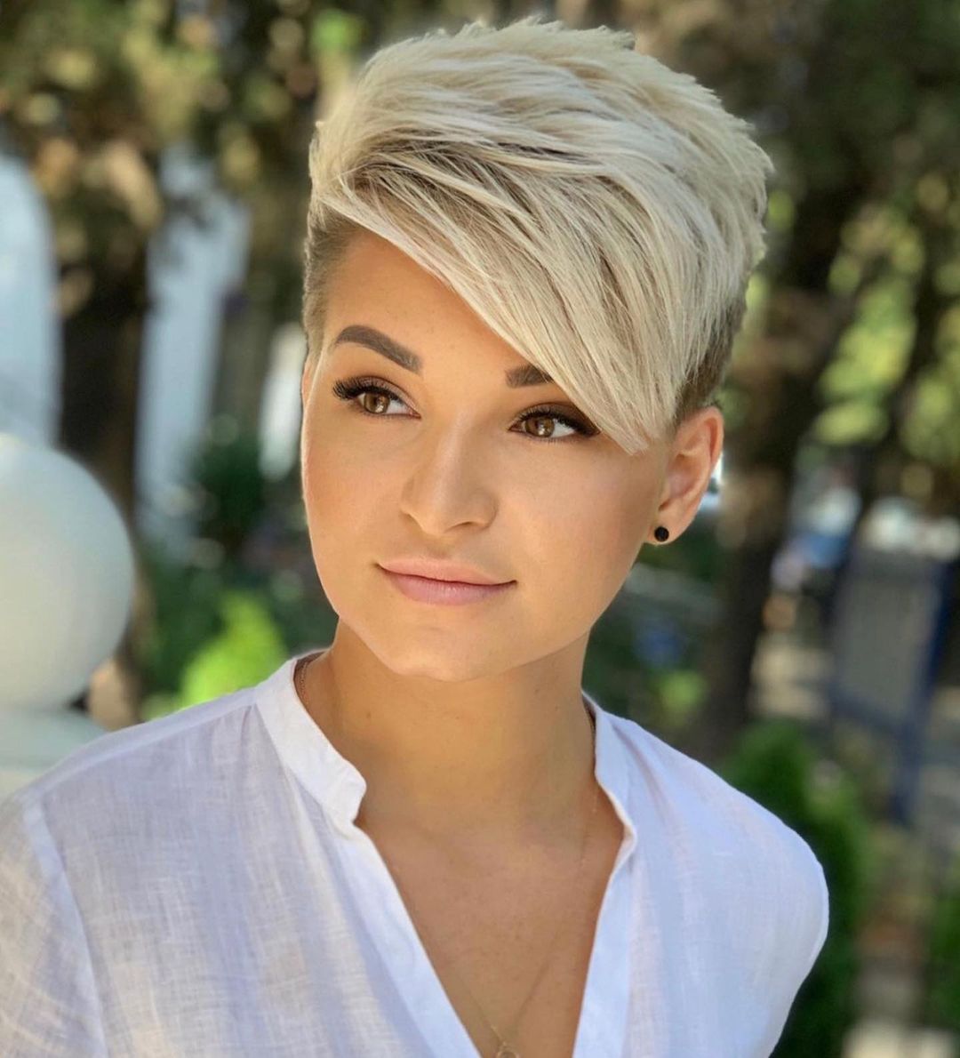 short hairstyles, pixie haircut, elegance,