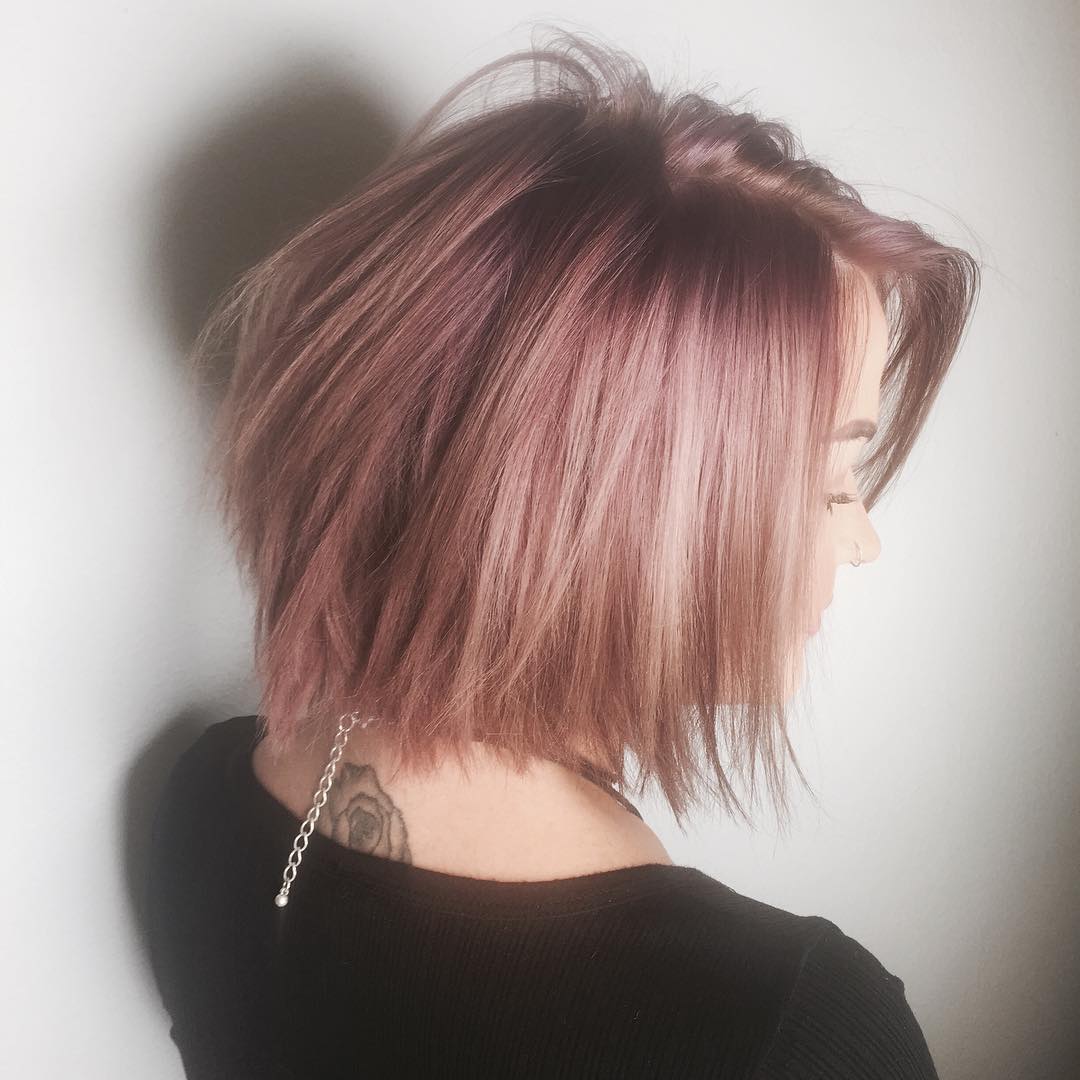 rose gold hair colour inspiration