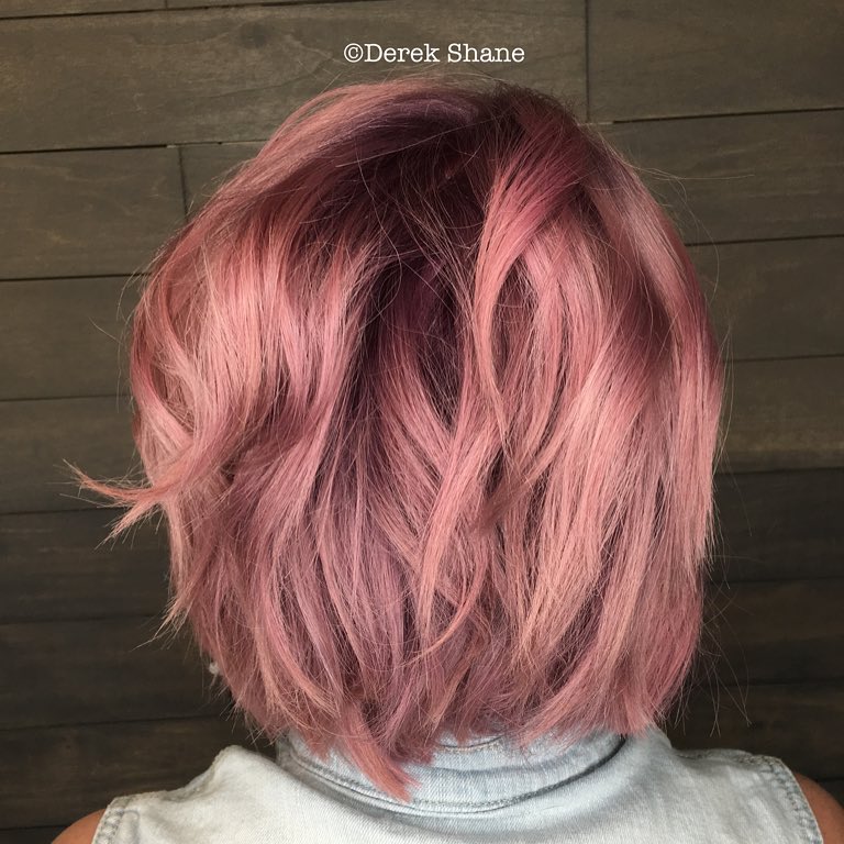 rose gold hair colour inspiration