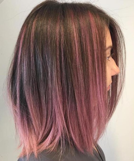 rose gold hair colour inspiration