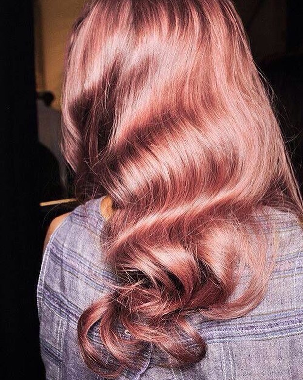 rose gold hair colour inspiration