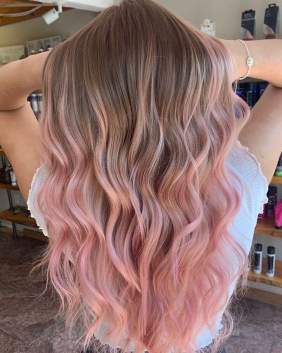 rose gold hair colour inspiration