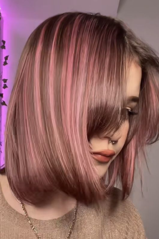 rose gold hair colour inspiration