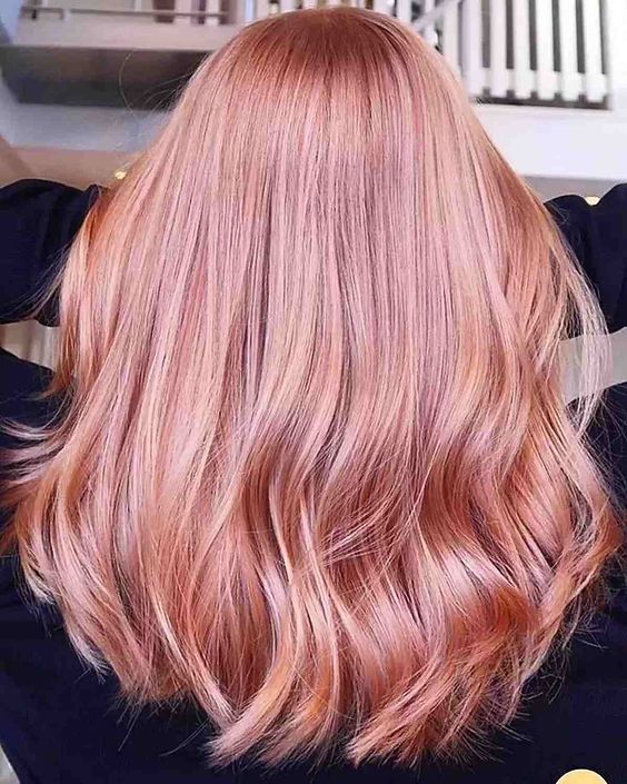 rose gold hair colour inspiration