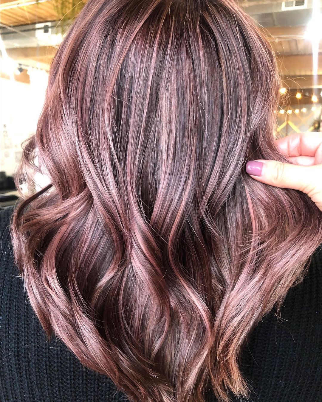 rose gold hair colour inspiration