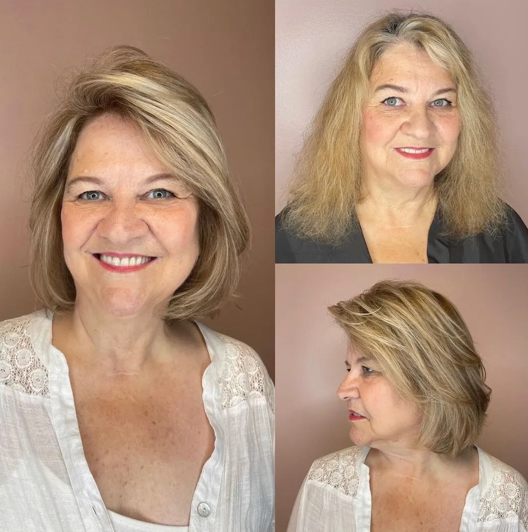 hairstyles for older women anti-age