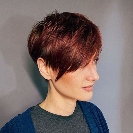 pixie haircuts with bangs