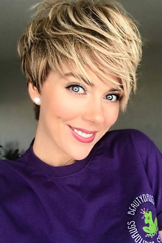 pixie haircuts with bangs