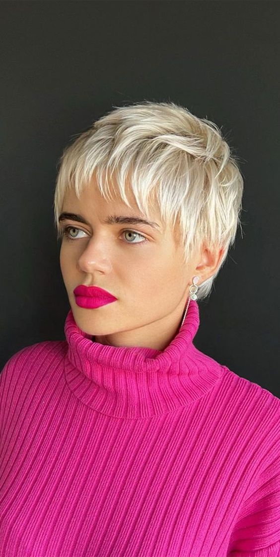 pixie haircuts with bangs