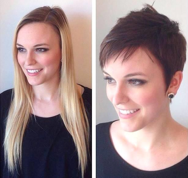 short haircut transformation before after pictures