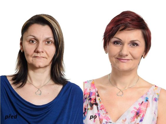 short haircut transformation before after pictures