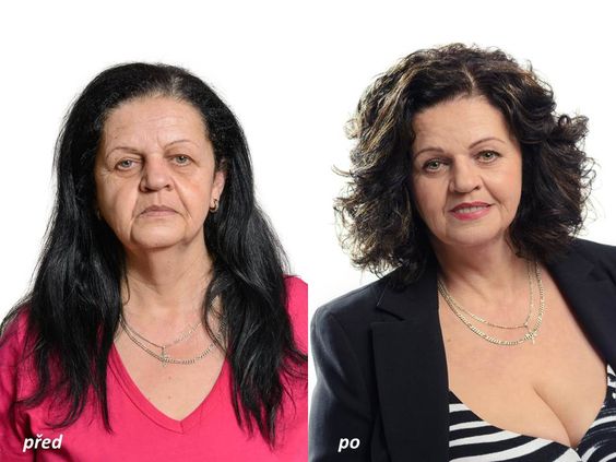 short haircut transformation before after pictures