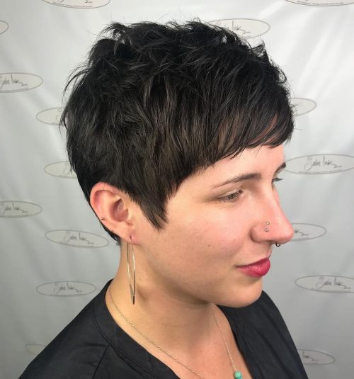 short textured pixie cut fine hair