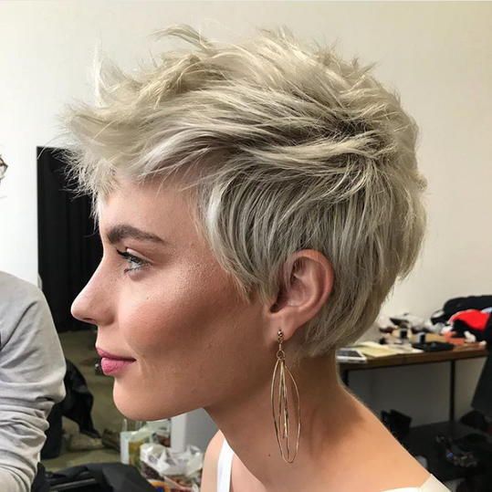 short textured pixie cut fine hair