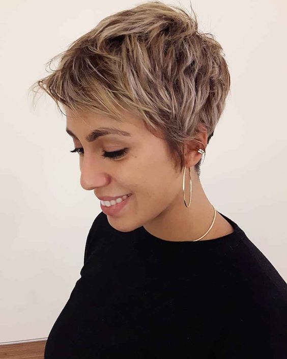 short textured pixie cut fine hair