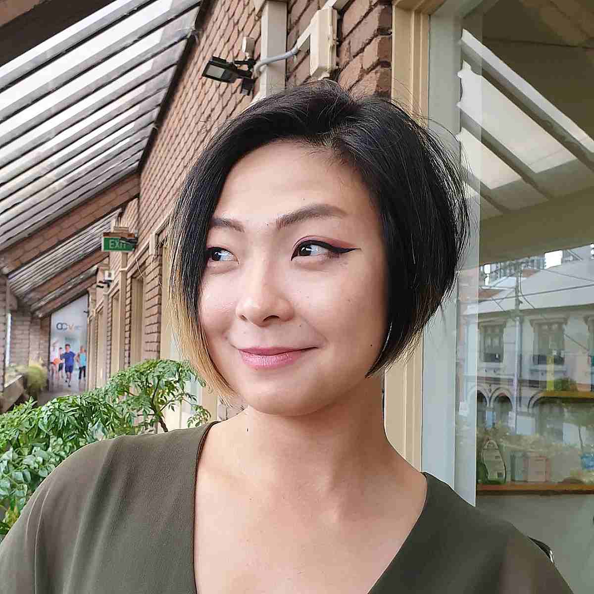 short bob haircut women