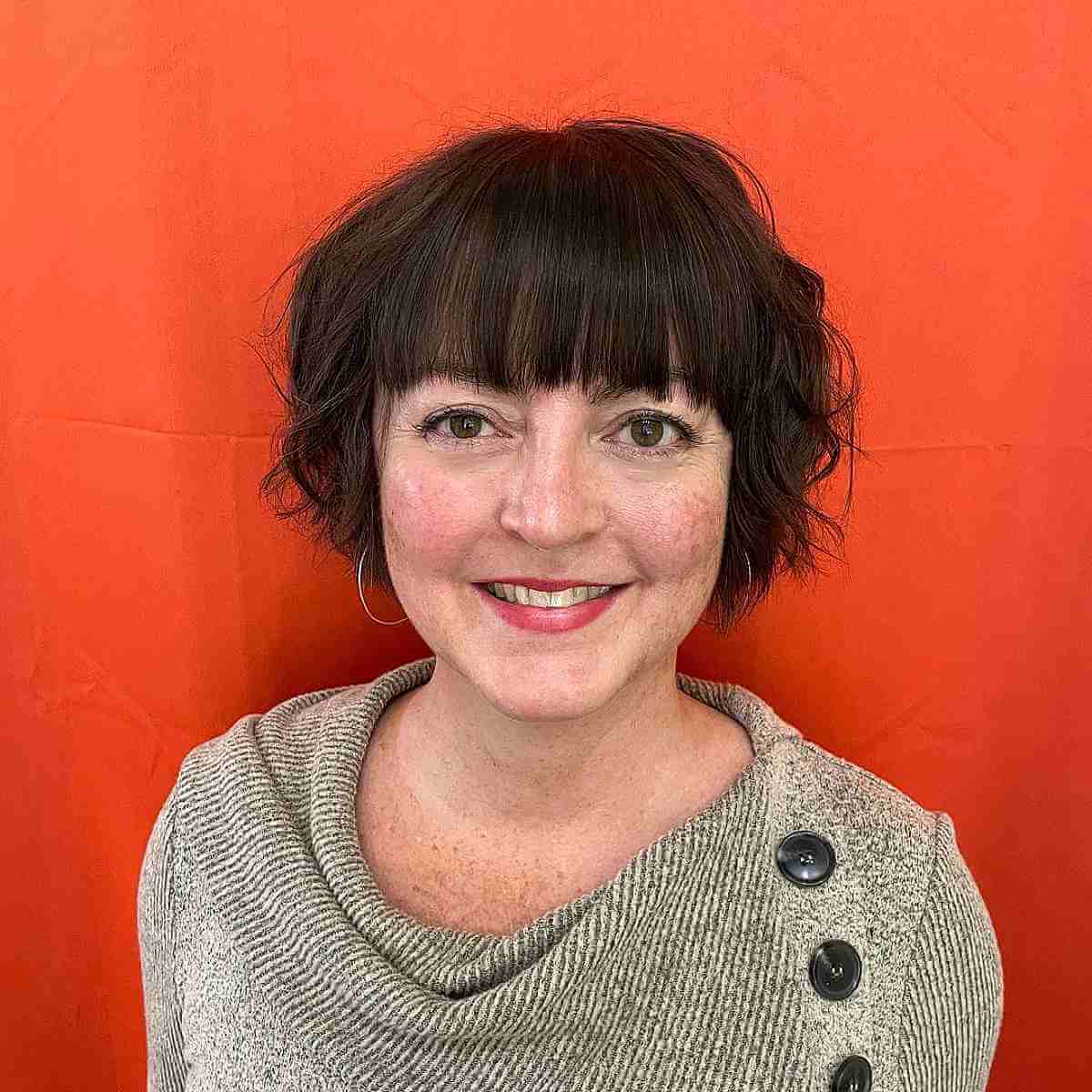 short bob haircut women