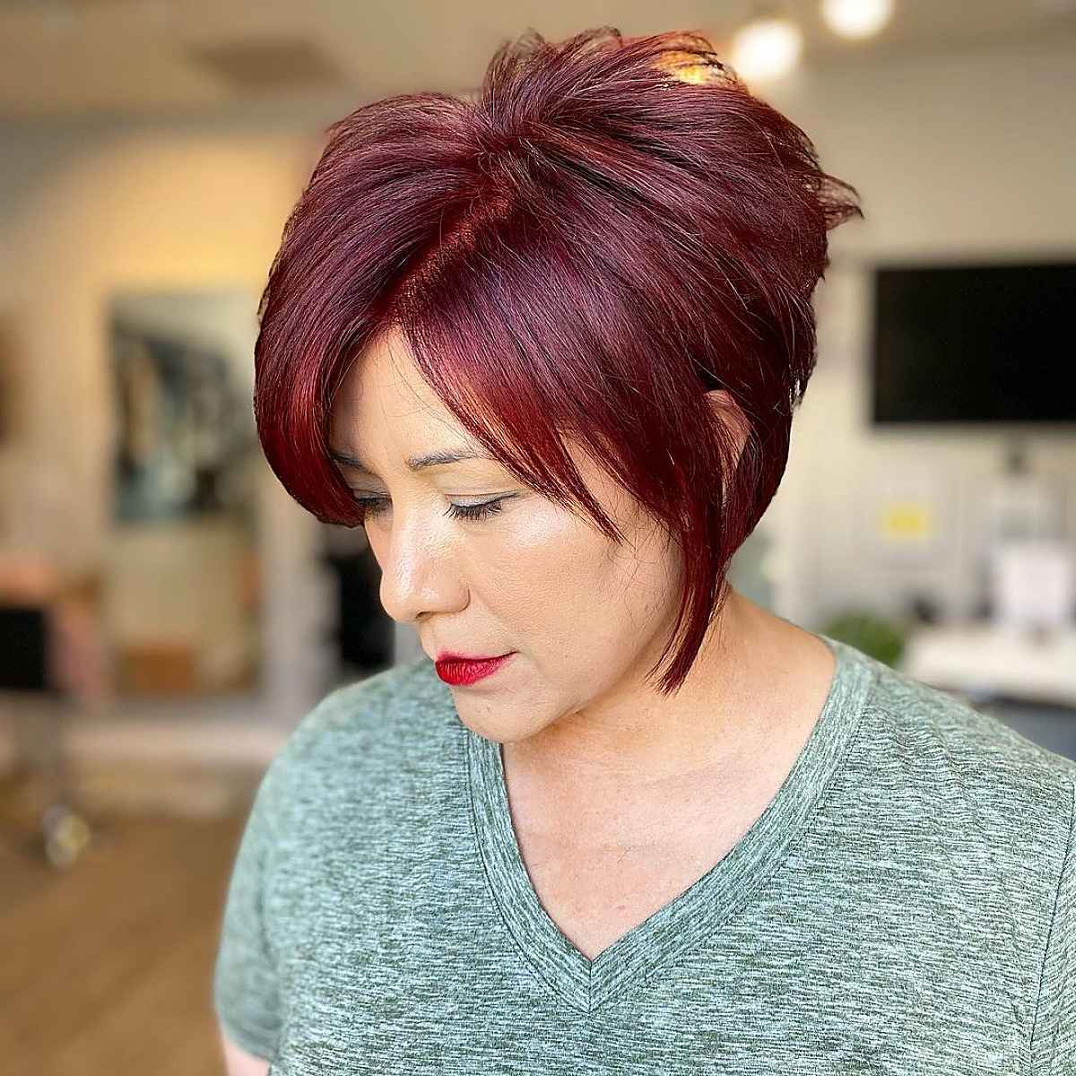 short bob haircut women