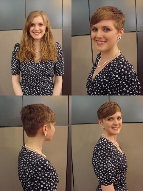 Hair makeovers transformations long to short women pinterest