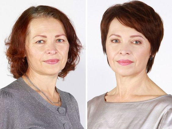 hair transformations, long hair to short hair, before and after,