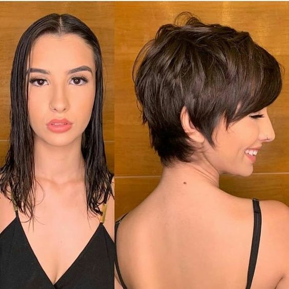 hair transformations, long hair to short hair, before and after,