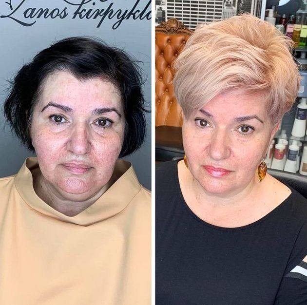 hair transformations, long hair to short hair, before and after,