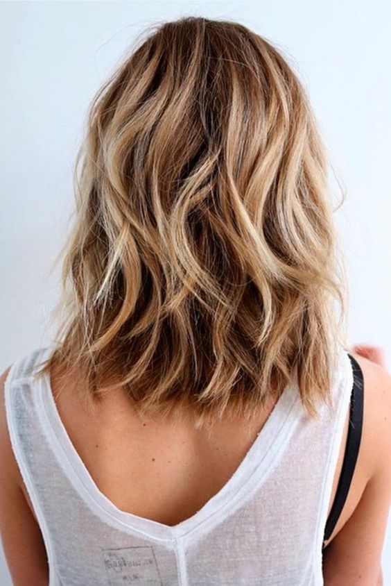 Long Bob Haircuts Back View Women Pinterest