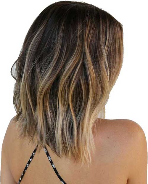 Long Bob Haircuts Back View Women Pinterest