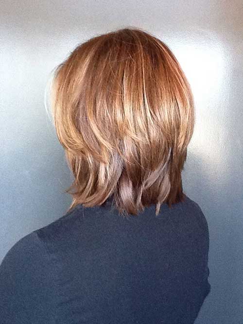 Long Bob Haircuts Back View Women Pinterest