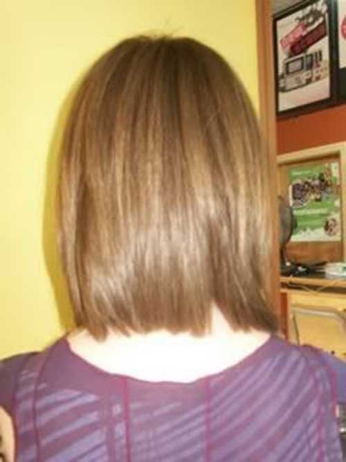 Long Bob Haircuts Back View Women Pinterest