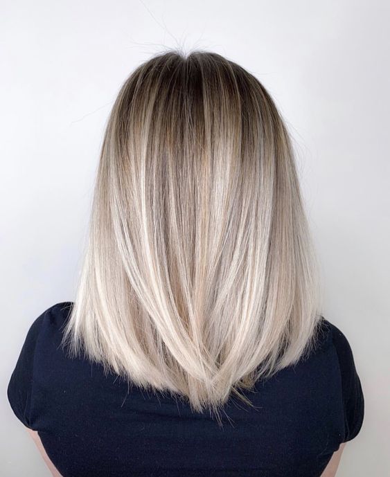 Long Bob Haircuts Back View Women Pinterest