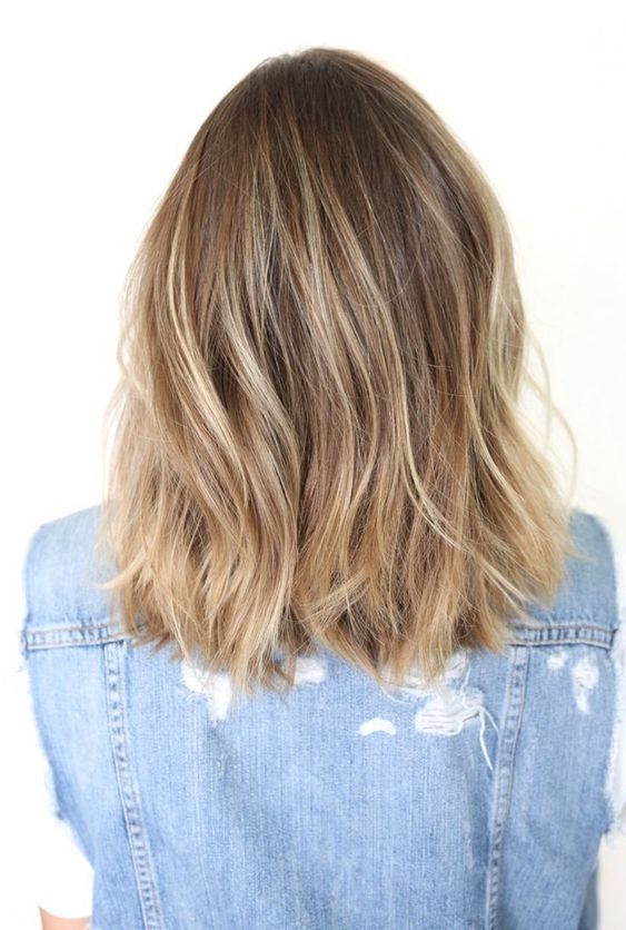 Long Bob Haircuts Back View Women Pinterest