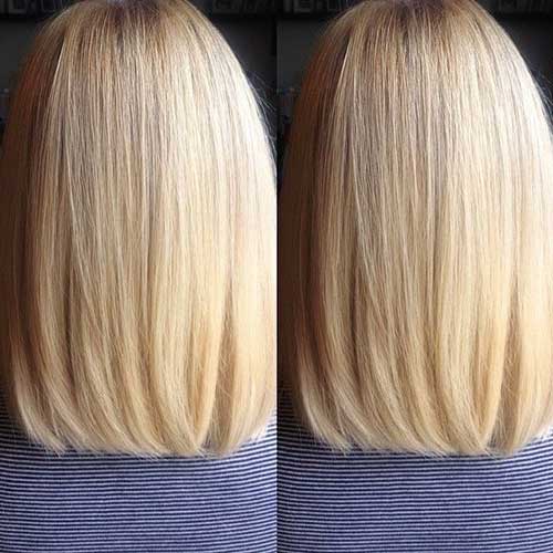 Long Bob Haircuts Back View Women Pinterest
