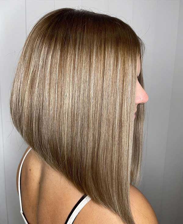 Long Bob Haircuts Back View Women Pinterest
