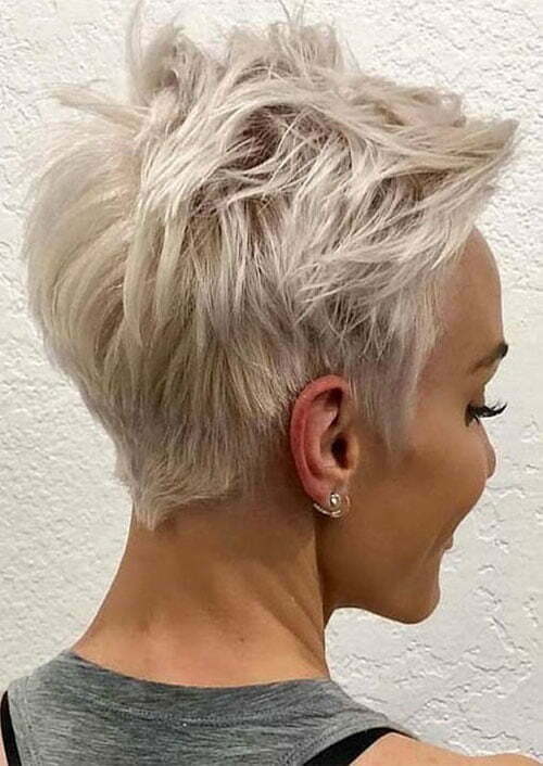 pixie cut blonde hair