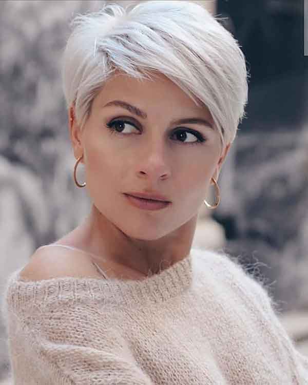 pixie cut blonde hair