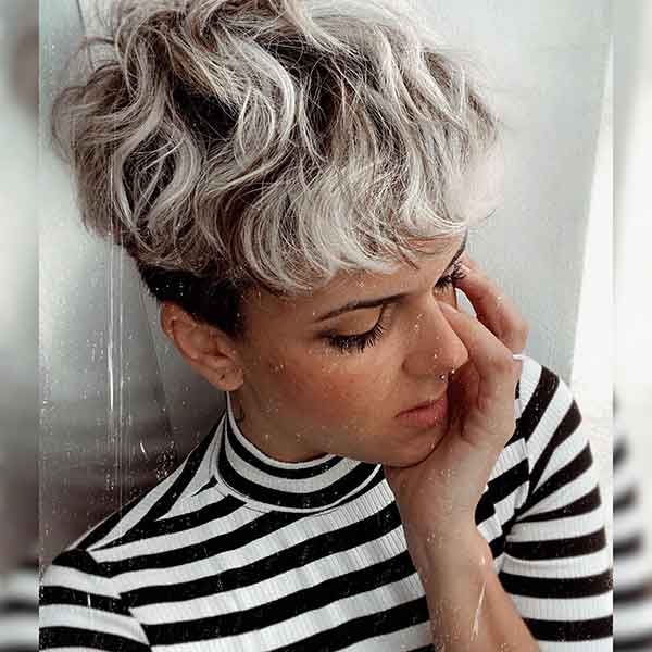 pixie cut blonde hair