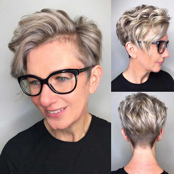 pixie cut blonde hair