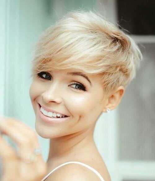 pixie cut blonde hair